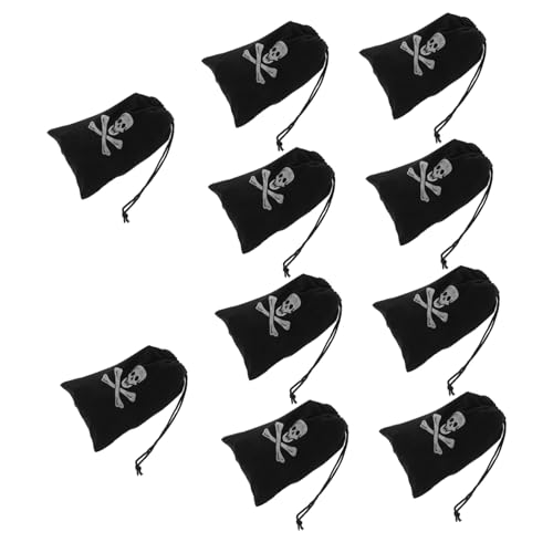 CAXUSD 10 Stück Piraten Kordelzugbeutel für Halloween Multifunktionale Aufbewahrungstaschen für Münzen Süßigkeiten und Kleine Gegenstände für Partys und Feiertage CAXUSD 10 Stück Piraten Kordelzugbeutel für Halloween Multifunktionale Aufbewahrungstaschen für Münzen Süßigkeiten und Kleine Gegenstände für Partys und Feiertage von CAXUSD