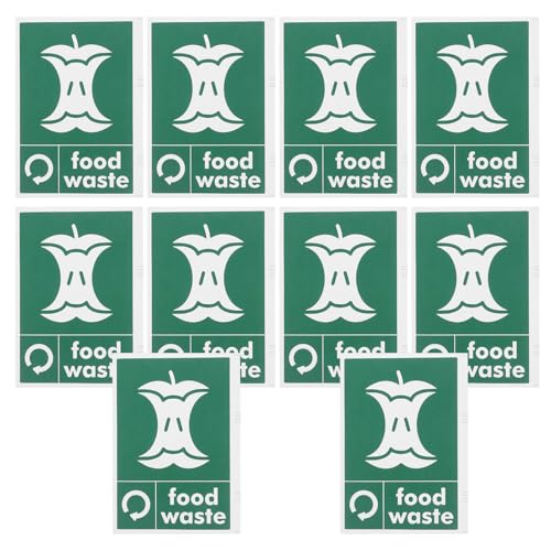 CAXUSD 10 Stück Selbstklebende Recycling Sticker für Mülltonnen Kreative Abfalltrennungsdecal für Plätze und Küchen CAXUSD 10 Stück Selbstklebende Recycling Sticker für Mülltonnen Kreative Abfalltrennungsdecal für Plätze und Küchen von CAXUSD