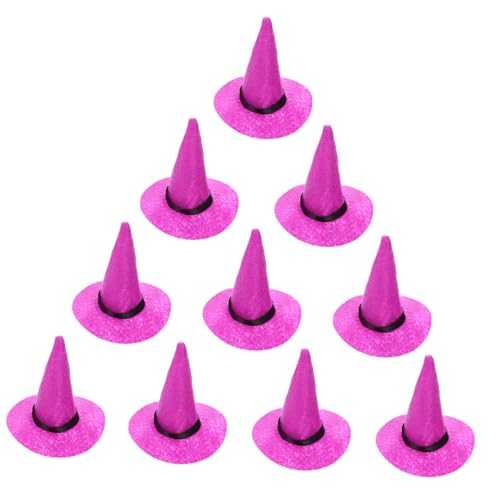 CAXUSD 10 Stück Teiliges Mini-Hexenhüte aus Filz Halloween Flaschen-Dekoration Klassische Hexenhut-Form Sicher und Langlebig für DIY Partydeko und Festliche Stimmung CAXUSD 10 Stück Teiliges Mini-Hexenhüte aus Filz Halloween Flaschen-Dekoration Klassische Hexenhut-Form Sicher und Langlebig für DIY Partydeko und Festliche Stimmung von CAXUSD