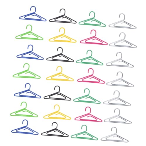 CAXUSD 100 Stück Kleiderbügel -papierklamme Notizbuch-büroklammern Mini -papierclips Papierklammern Einwickeln Kleine Papierklammern Süße Bindeklammern Miniclips Plastik von CAXUSD