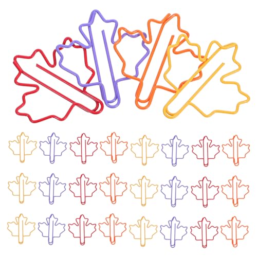 CAXUSD 100 Stück Maple Leaf Büroklammer Büroklammern klein Journaling Papierklammern Planer-Clips Lesezeichenklemme Büro Büroklammern Mini -Papierclips Plastik CAXUSD 100 Stück Maple Leaf Büroklammer Büroklammern klein Journaling Papierklammern Planer-Clips Lesezeichenklemme Büro Büroklammern Mini -Papierclips Plastik von CAXUSD