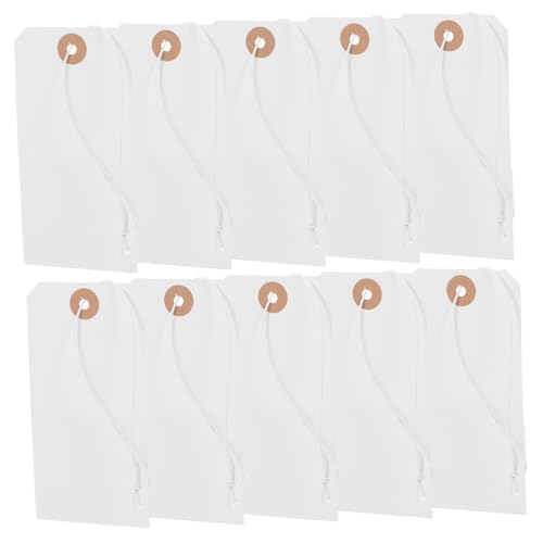 CAXUSD 100 Stück Weiße Papier Etiketten mit Drahtverschluss Robuste Blanko Kleidungsanhänger für Schuhe Taschen Vielseitige Versand und Markierungsanhänger Wiederverwendbar CAXUSD 100 Stück Weiße Papier Etiketten mit Drahtverschluss Robuste Blanko Kleidungsanhänger für Schuhe Taschen Vielseitige Versand und Markierungsanhänger Wiederverwendbar von CAXUSD