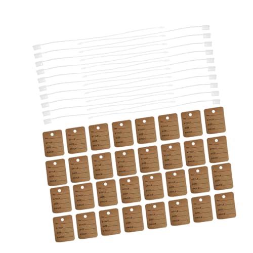 CAXUSD 1000 Stück Warenetiketten Preisetiketten Set Kleideretiketten Vintage Preisschilder Hängeetiketten Preislabel Schmuckanhänger für die Preisgestaltung hängende Tags Papier Khaki CAXUSD 1000 Stück Warenetiketten Preisetiketten Set Kleideretiketten Vintage Preisschilder Hängeetiketten Preislabel Schmuckanhänger für die Preisgestaltung hängende Tags Papier Khaki von CAXUSD