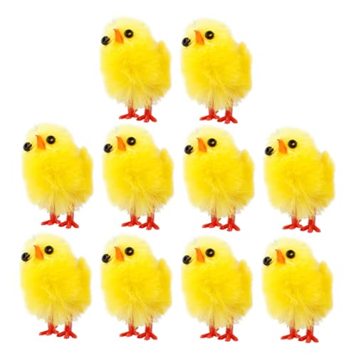 CAXUSD 10St Osterkükenspielzeug ostern mitgebsel easter osterbastelei Plüsch-Mini-Chenille-Küken entzückendes osterküken Hahn plüschtiere Küken Partygeschenk Beflockung Yellow CAXUSD 10St Osterkükenspielzeug ostern mitgebsel easter osterbastelei Plüsch-Mini-Chenille-Küken entzückendes osterküken Hahn plüschtiere Küken Partygeschenk Beflockung Yellow von CAXUSD
