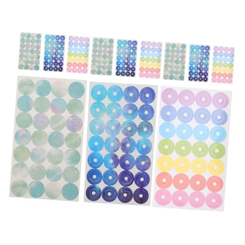 CAXUSD 12 Blatt Aufkleber Loseblatt Stanzpapier Scrapbooking Aufkleber Locher Verstärkungsaufkleber Aufkleber Für Scrapbooking CAXUSD 12 Blatt Aufkleber Loseblatt Stanzpapier Scrapbooking Aufkleber Locher Verstärkungsaufkleber Aufkleber Für Scrapbooking von CAXUSD