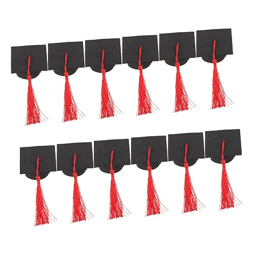 CAXUSD 12 Stück Abschluss-Cupcake-Topper abschlussfeier graduation cap kuchen aufleger slice Hochzeit Grad Kuchendeckel Grad-Mütze-Kuchen-Ornament Party -Kuchen -Dekoration Polyester rot CAXUSD 12 Stück Abschluss-Cupcake-Topper abschlussfeier graduation cap kuchen aufleger slice Hochzeit Grad Kuchendeckel Grad-Mütze-Kuchen-Ornament Party -Kuchen -Dekoration Polyester rot von CAXUSD