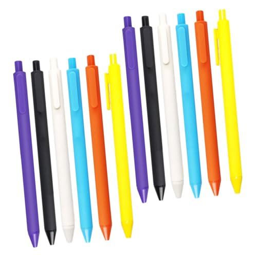 CAXUSD 12 Stück Gelstift drücken Stifte für Tagebuch Kugelschreiber Büro Stift Schulmaterial für Mädchen schwarze Stifte Bürobedarf Stifte Bunte Stifte Lehrerstifte Stifte süß Plastik CAXUSD 12 Stück Gelstift drücken Stifte für Tagebuch Kugelschreiber Büro Stift Schulmaterial für Mädchen schwarze Stifte Bürobedarf Stifte Bunte Stifte Lehrerstifte Stifte süß Plastik von CAXUSD