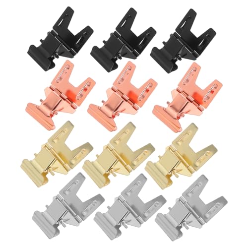 CAXUSD 12 Stück Metall-preisetikettenhalter aus Edelstahl Drehbare Klammern für Einzelhandelsschilder Geeignet für Bäckerei Lebensmittelpräsentation Stabile Shop-display-klammern in Gold CAXUSD 12 Stück Metall-preisetikettenhalter aus Edelstahl Drehbare Klammern für Einzelhandelsschilder Geeignet für Bäckerei Lebensmittelpräsentation Stabile Shop-display-klammern in Gold von CAXUSD