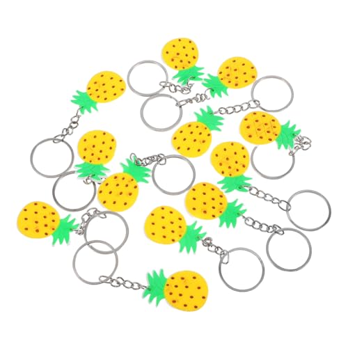 CAXUSD 12 Stück Sommerparty Schlüsselbund Schlüsselanhänger Set Hawaii Party Ananas Party Anhänger in Fruchtform für Rucksäcke Taschenanhänger Zinklegierung Yellow CAXUSD 12 Stück Sommerparty Schlüsselbund Schlüsselanhänger Set Hawaii Party Ananas Party Anhänger in Fruchtform für Rucksäcke Taschenanhänger Zinklegierung Yellow von CAXUSD