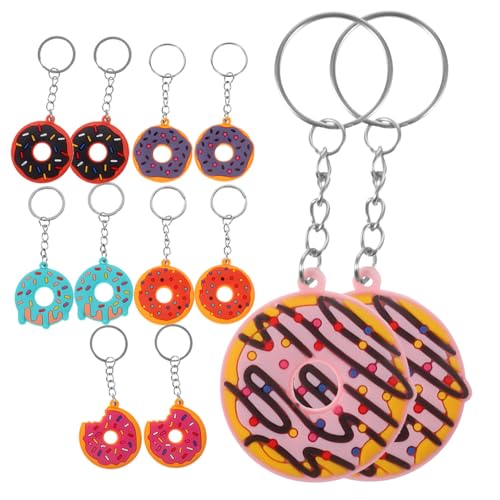 CAXUSD 12 Stück Teiliges Süßer Donut Schlüsselanhänger aus Flexiblem PVC Kreative Anhänger für Taschen und Rucksäcke Lebendige Farbenfrohe Hängedekorationen als und Weihnachtsanhänger CAXUSD 12 Stück Teiliges Süßer Donut Schlüsselanhänger aus Flexiblem PVC Kreative Anhänger für Taschen und Rucksäcke Lebendige Farbenfrohe Hängedekorationen als und Weihnachtsanhänger von CAXUSD
