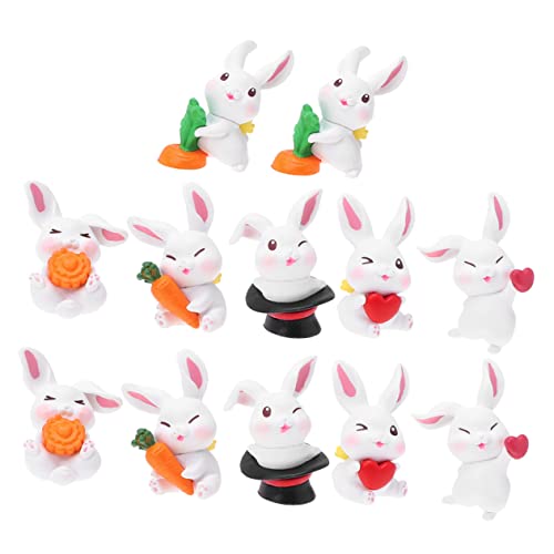 CAXUSD 12 Stücke Harz Kaninchen Figuren Niedlichen Häschen Spielzeug Wohnkultur Miniatur Landschaft Dekoration Hase Statue Set CAXUSD 12 Stücke Harz Kaninchen Figuren Niedlichen Häschen Spielzeug Wohnkultur Miniatur Landschaft Dekoration Hase Statue Set von CAXUSD