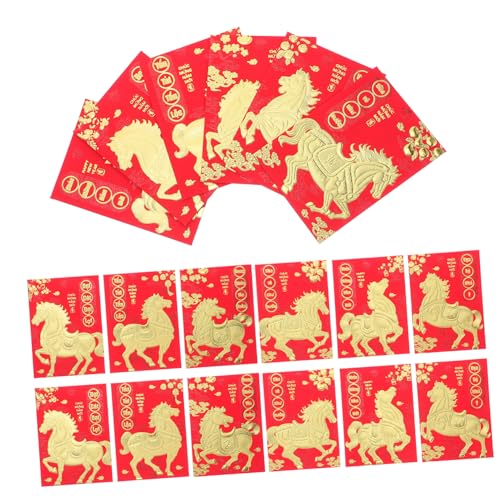CAXUSD 120 Stück Vietnamesische Neujahrs Geldumschläge Jahr Des Pferdes Rote Umschläge mit Pferdemotiv Stabile Papierqualität Präzise Drucke für Lunar Year Feierlichkeiten CAXUSD 120 Stück Vietnamesische Neujahrs Geldumschläge Jahr Des Pferdes Rote Umschläge mit Pferdemotiv Stabile Papierqualität Präzise Drucke für Lunar Year Feierlichkeiten von CAXUSD