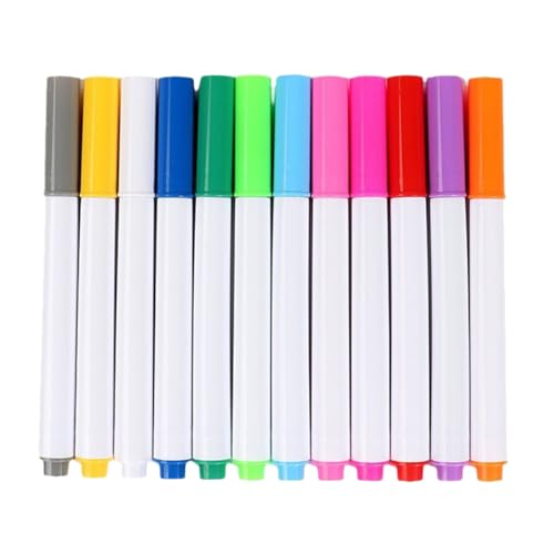 CAXUSD 12Stücke Abwischbare Liquid Marker Neonfarben für LED Schreibtafeln und Acryloberflächen Schnelltrocknend Ergonomisch und Zeichnen und Kritzel von CAXUSD
