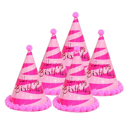 CAXUSD 12St hutschachtel Kappen Kuchen Hut Kuchengeburtstagsfeierhüte Kegelhüte für Geburtstagsfeiern Erwachsene Partyhut Glitzerpapier Papierhut Baby Geburtstagshut von CAXUSD