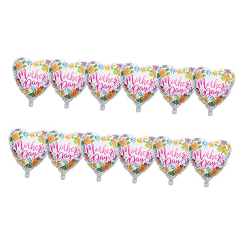 CAXUSD 12st Luftballons Zum Muttertag Partyballons Geburtstag Luftballons Dekorationen Aufdecken Grad Ballons Fiesta-party-dekorationen Ballonbogen-kit Neon-partyzubehör Aluminiumfolie von CAXUSD