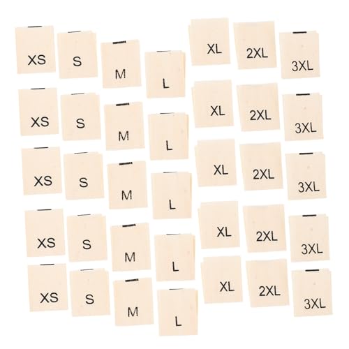 CAXUSD 1400 Stück Teiliges Weiche Baumwoll-größenetiketten für Kleidung Bestickte Stofflabels Xs- Waschbare Nähetiketten für Damen Herren in Beige für Textilien und DIY CAXUSD 1400 Stück Teiliges Weiche Baumwoll-größenetiketten für Kleidung Bestickte Stofflabels Xs- Waschbare Nähetiketten für Damen Herren in Beige für Textilien und DIY von CAXUSD