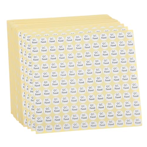 CAXUSD 150 Blatt Pass das Inspektionsetikett bestandene Aufkleber Inspektionstags Etiketten Aufkleber für qc QC-Pass-Aufkleber Prüfplakette Aufkleber aus beschichtetem Papier Weiß CAXUSD 150 Blatt Pass das Inspektionsetikett bestandene Aufkleber Inspektionstags Etiketten Aufkleber für qc QC-Pass-Aufkleber Prüfplakette Aufkleber aus beschichtetem Papier Weiß von CAXUSD