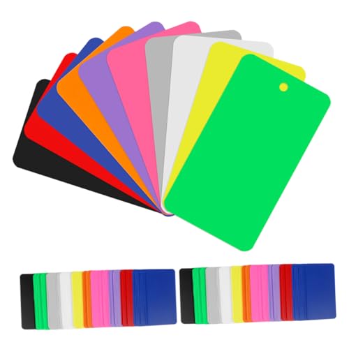 CAXUSD 150 Stück PVC -Tag Gepäckanhänger Versandetiketten Strapazierfähige Tags Gartenetiketten Frachtanhänger Warenanhänger Namensschilder für Rucksäcke Namensschilds Etiketten-Hang-Tags von CAXUSD