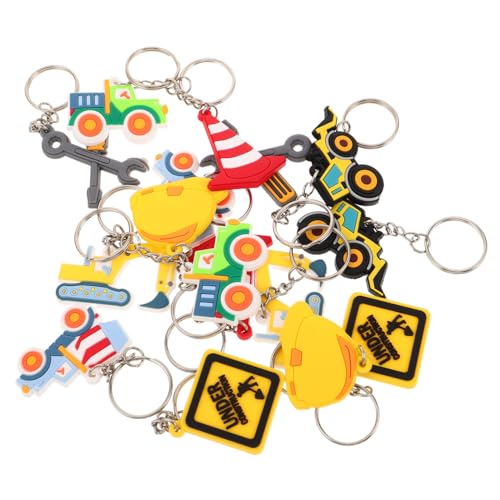 CAXUSD 16 Stück Teiliges PVC Baustellen Schlüsselanhänger mit Bagger Bulldozer Traktor Leichte Anhänger für Rucksack Geburtstagsparty Shower Partygeschenke CAXUSD 16 Stück Teiliges PVC Baustellen Schlüsselanhänger mit Bagger Bulldozer Traktor Leichte Anhänger für Rucksack Geburtstagsparty Shower Partygeschenke von CAXUSD