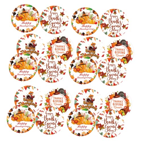 CAXUSD 160 Stück Thanksgiving Aufkleber Kinderfreundlich Ablösbar für Herbst Dekoration DIY Herbstfeier Umschläge Geschenktüten Festliche Party CAXUSD 160 Stück Thanksgiving Aufkleber Kinderfreundlich Ablösbar für Herbst Dekoration DIY Herbstfeier Umschläge Geschenktüten Festliche Party von CAXUSD