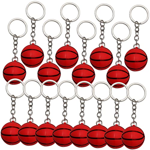 CAXUSD 16St Kugel Schlüsselanhänger Haken Korb Rucksack-Ornament Kette Vitrine basketball zubehör basketball accessories Rucksack-Hängedekoration Schlüsselanhänger für Taschen Metall rot CAXUSD 16St Kugel Schlüsselanhänger Haken Korb Rucksack-Ornament Kette Vitrine basketball zubehör basketball accessories Rucksack-Hängedekoration Schlüsselanhänger für Taschen Metall rot von CAXUSD