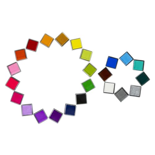CAXUSD 1Satz Stempelkissen Für Fingerfarbe Für Kreative DIY Projekte Kompatibel Mit Verschiedenen Stempeln Für Scrapbooking Und Fingermalerei Fördert Kreativität von CAXUSD