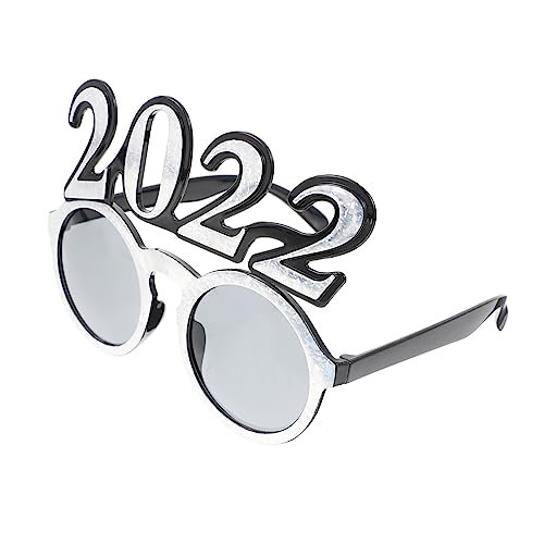 CAXUSD 1Stk 2022 Brille Neuartige Party-Sonnenbrille 2021 Brille Feier Dekor Ornament Brillengestelle lustige Brille Abschlussball Requisiten Neujahrsvorräte Gläser Kind von CAXUSD