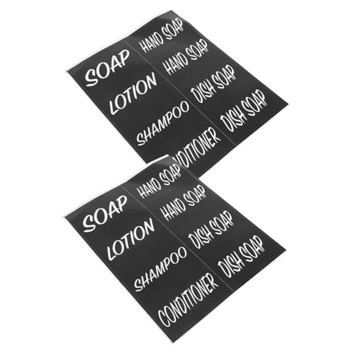 CAXUSD 2 Blatt Badetags Wäscheetiketten Für Behälter Flaschenetiketten in Reisegröße Etiketten Für Wäscheaufkleber Wasserfeste Etiketten Für Duschflaschen Perle Synthetic Paper Black CAXUSD 2 Blatt Badetags Wäscheetiketten Für Behälter Flaschenetiketten in Reisegröße Etiketten Für Wäscheaufkleber Wasserfeste Etiketten Für Duschflaschen Perle Synthetic Paper Black von CAXUSD