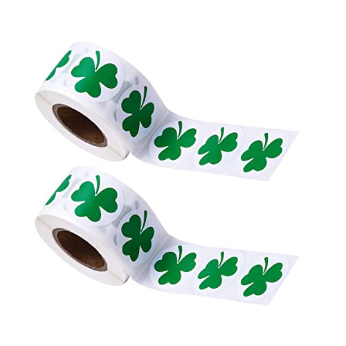 CAXUSD 2 Rollen Verpackungsaufkleber Aufkleber, Aufkleber Für St. Patrick Day Keks-siegel-aufkleber Geschenkaufkleber Weihnachtsgeschenk Aufkleber Selbst- Etikett Schmücken Kind Blitz von CAXUSD