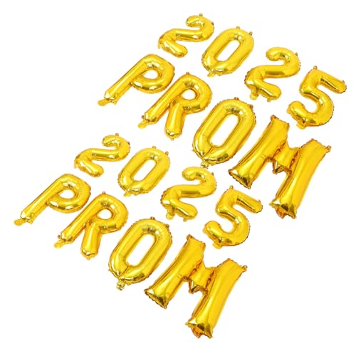 CAXUSD 2 Sätze Abschluss Ballon Abschlussdekorationen Abschlusssaison Dekoration Glückwunsch Grad Dekorationen Abschlussfeier Dekoration Graduierung Aufblasbar Golden Aluminiumfolie von CAXUSD