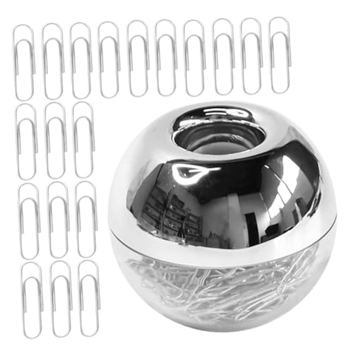 CAXUSD 2 Sätze Metall Büroklammern mit Magnetbox Stabile Dekorative Kleine Paper Clips als Lesezeichen Multifunktionale Papierhalter für Büro Schule und Dokumentenorganisation von CAXUSD
