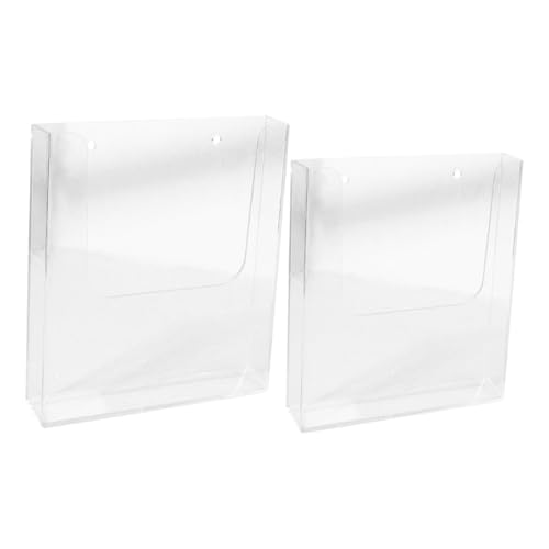 CAXUSD 2 Stück Acryl Wandprospekthalter Transparentes Dokumentenfach Dokumentenregal Wandmontage Ordner Organizer für Büro und Home office Platzsparend und Funktional CAXUSD 2 Stück Acryl Wandprospekthalter Transparentes Dokumentenfach Dokumentenregal Wandmontage Ordner Organizer für Büro und Home office Platzsparend und Funktional von CAXUSD