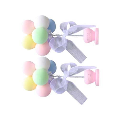 CAXUSD 2 Stück Auto-Verzierung auto innenraum car interior accessories accessoires auto cars accessories autozubehör accessoires Partydekorationen Ballon-Ornamente Colorful von CAXUSD