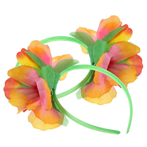 CAXUSD 2 Stück Hawaiian Flower Headbands Bequeme und Leicht Tragbare Damenkostüme für Luau Strandpartys und Geburtstagsfeiern mit Bunten Seidenblumen CAXUSD 2 Stück Hawaiian Flower Headbands Bequeme und Leicht Tragbare Damenkostüme für Luau Strandpartys und Geburtstagsfeiern mit Bunten Seidenblumen von CAXUSD