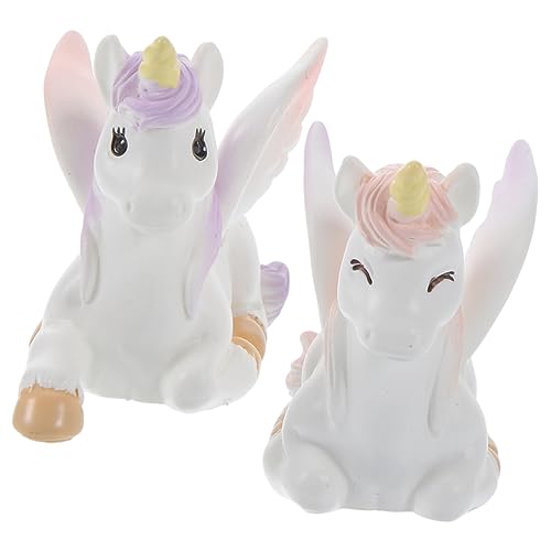 CAXUSD 2 Stück Mini Einhorn Figuren aus Langlebigem Resin Niedliche Miniatur Dekoration für Kuchen Schlafzimmer und Büro Farbenfrohe Fantasie Accessoires für Partydeko CAXUSD 2 Stück Mini Einhorn Figuren aus Langlebigem Resin Niedliche Miniatur Dekoration für Kuchen Schlafzimmer und Büro Farbenfrohe Fantasie Accessoires für Partydeko von CAXUSD