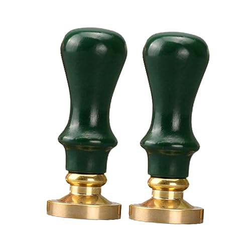 CAXUSD 2 Stück Teiliges Handmade Holzstempelgriff aus Massivem Holz Bunter DIY Wachssiegel Griff Glatte Oberfläche Langlebig und Umweltfreundlich Zufällige Farben Zufällige Farbe von CAXUSD