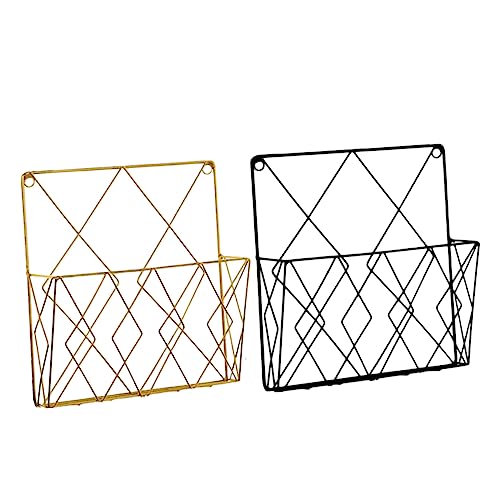 CAXUSD 2 Stück Zeitschriftenständer an der Wand office organizer büro organizer Papier Organizer Wandhalterung Wandordner-Organizer Hängendes Wandaktenregal hängender papierorganisator von CAXUSD