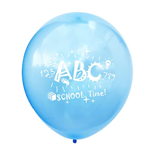 CAXUSD 20 Stück 12 Schulballons Klassenzimmerballons 2020 Klassenzimmerdekorationen Ballons Partydekoration Zurück Zur Schule Partydekorationen Zubehör Druckballons Partyzubehör Ballons von CAXUSD
