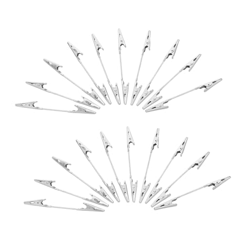 CAXUSD 20 Stück Doppelseitige Metall-Alligator-Clips Platzsparende Memo-Klammern mit Doppeltem Kopf Vielseitige Bilderhalter für Hochzeit Büro und Bastelprojekte CAXUSD 20 Stück Doppelseitige Metall-Alligator-Clips Platzsparende Memo-Klammern mit Doppeltem Kopf Vielseitige Bilderhalter für Hochzeit Büro und Bastelprojekte von CAXUSD
