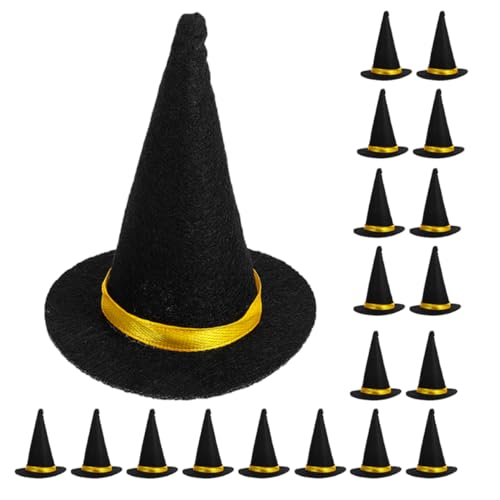CAXUSD 20 Stück Halloween Flaschenverschlüsse Filz Miniaturhüte für Diy Bastelprojekte und Feiertagsfeiern für Weinflaschen Dekoration CAXUSD 20 Stück Halloween Flaschenverschlüsse Filz Miniaturhüte für Diy Bastelprojekte und Feiertagsfeiern für Weinflaschen Dekoration von CAXUSD