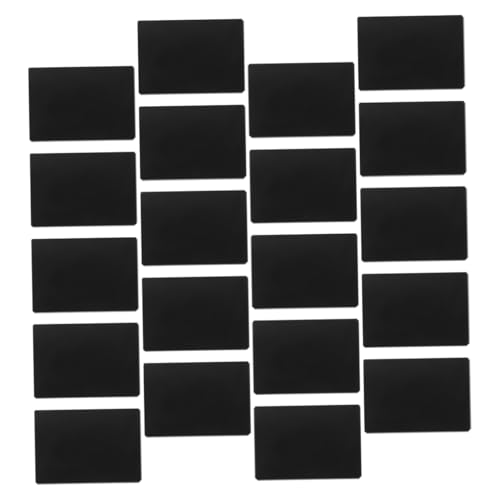 CAXUSD 20 Stück Lebensmitteletikett Verkaufsschilder Farbiges Etikett Preisschild Stabiler Etikett Für Den Einzelhandel Nachricht Preistafeln Preisanzeigeschild Abs Black von CAXUSD