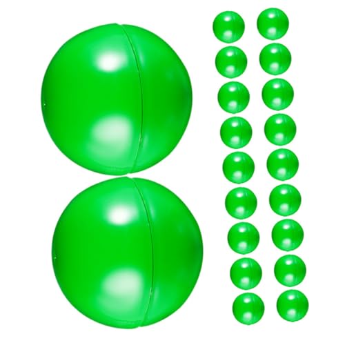 CAXUSD 20 Stück Lotteriekugel Leere Tombolakugeln Öffnungsfähige Verkaufsbehälter Hohle Gewinnspielkapseln Bingo-Spielbälle Bingo-Spiel-Requisiten Party Tombola Bälle Plastik Grün von CAXUSD