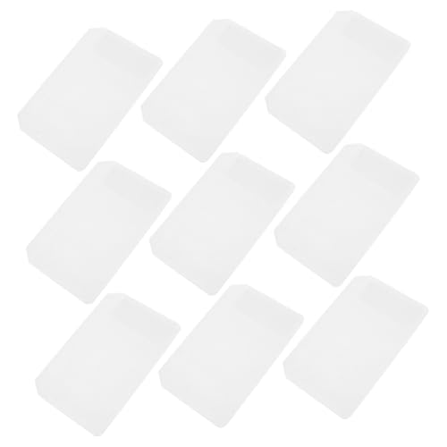 CAXUSD 20 Stück Teiliges Transparente PP Sammelmappe mit Klappe Gelochte Lose Aufbewahrungstaschen für Fotos Postkarten und Dokumente Sicherer Verschluss Vielseitig Einsetzbar für Büro von CAXUSD