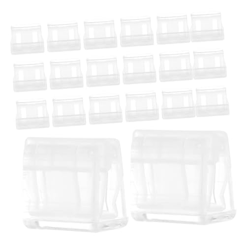 CAXUSD 20 Stück Transparent Push Clips Robuste Büroklammern für Dokumente Notizen und Schulunterlagen Organisieren von Papieren im Büro und Zuhause von CAXUSD