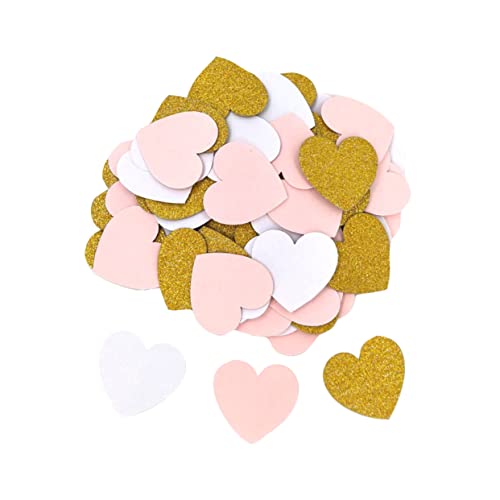 CAXUSD 200Stücke Herz Konfetti Rosa Weiß Goldene Party Dekoration Mini Herzen Für Hochzeit Jahrestag Und Feierlichkeiten CAXUSD 200Stücke Herz Konfetti Rosa Weiß Goldene Party Dekoration Mini Herzen Für Hochzeit Jahrestag Und Feierlichkeiten von CAXUSD