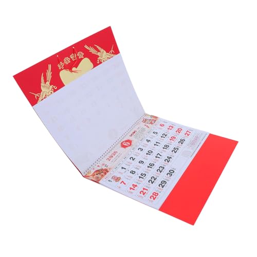 CAXUSD 2026 Wandkalender Monatlicher Wandkalender Neujahrskalender zum Aufhängen Mondkalender für das neue Jahr Tisch-Staffelei-Kalender Chinesischer Tageskalender Pferdekalender Papier CAXUSD 2026 Wandkalender Monatlicher Wandkalender Neujahrskalender zum Aufhängen Mondkalender für das neue Jahr Tisch-Staffelei-Kalender Chinesischer Tageskalender Pferdekalender Papier von CAXUSD