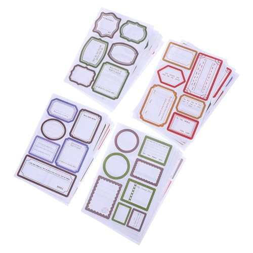 CAXUSD 24 Stück Handbuch-Aufkleber lustige Bürovorräte ästhetische stationäre Journaling Memo Pad süßes stationäres Seitenmarkierungen mit klebrigen Tabs Vintage Etikettenaufkleber von CAXUSD