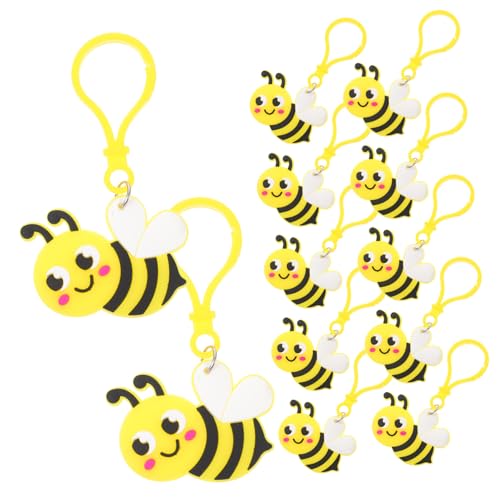 CAXUSD 24st Bienen-partygeschenke Kreativer Schlüsselanhänger Bienen-schlüsselanhänger Süße Schlüsselanhänger Geldbeutel-anhänger Hummel Ästhetischer Charme Pvc Schmuck von CAXUSD
