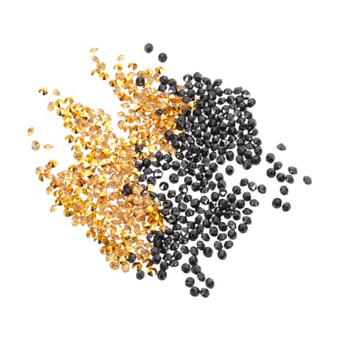 CAXUSD 2Er-Pack Diamanten Streudeko Gold Schwarz Spitzboden Edle Tischkonfetti für Hochzeit Party Vase Make Up Box und Festliche Wohnaccessoires CAXUSD 2Er-Pack Diamanten Streudeko Gold Schwarz Spitzboden Edle Tischkonfetti für Hochzeit Party Vase Make Up Box und Festliche Wohnaccessoires von CAXUSD