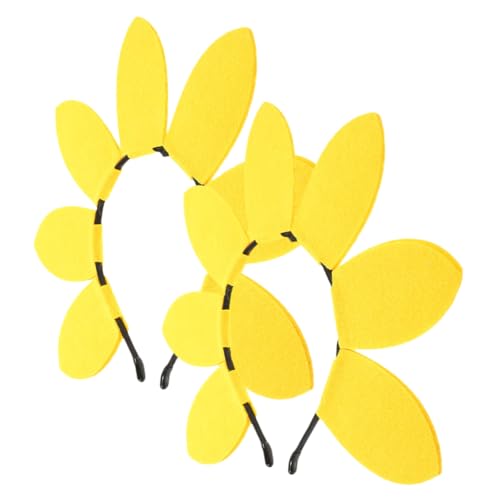 CAXUSD 2St Sonnenblumen-Stirnband elegant haarband قرآن Party-Haarreifen Sonnenblumenkostüm für Erwachsene Sonnenblumenblüten-Stirnband Sonnenblumen-Kopfbedeckung Foto schmücken Haarnadel von CAXUSD